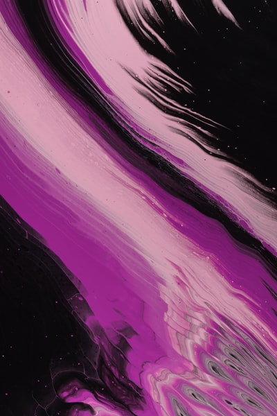 紫花抽象画